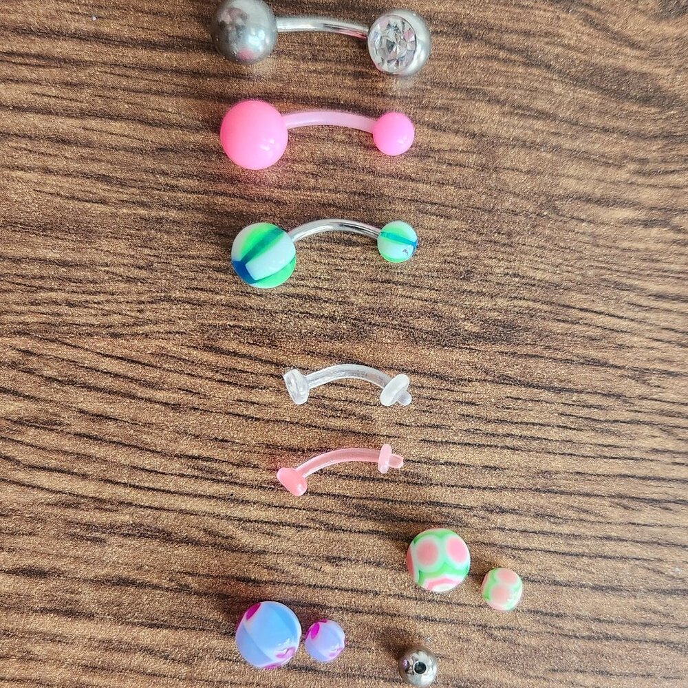 Navel Bellybutton Piercing Jewelry Lot